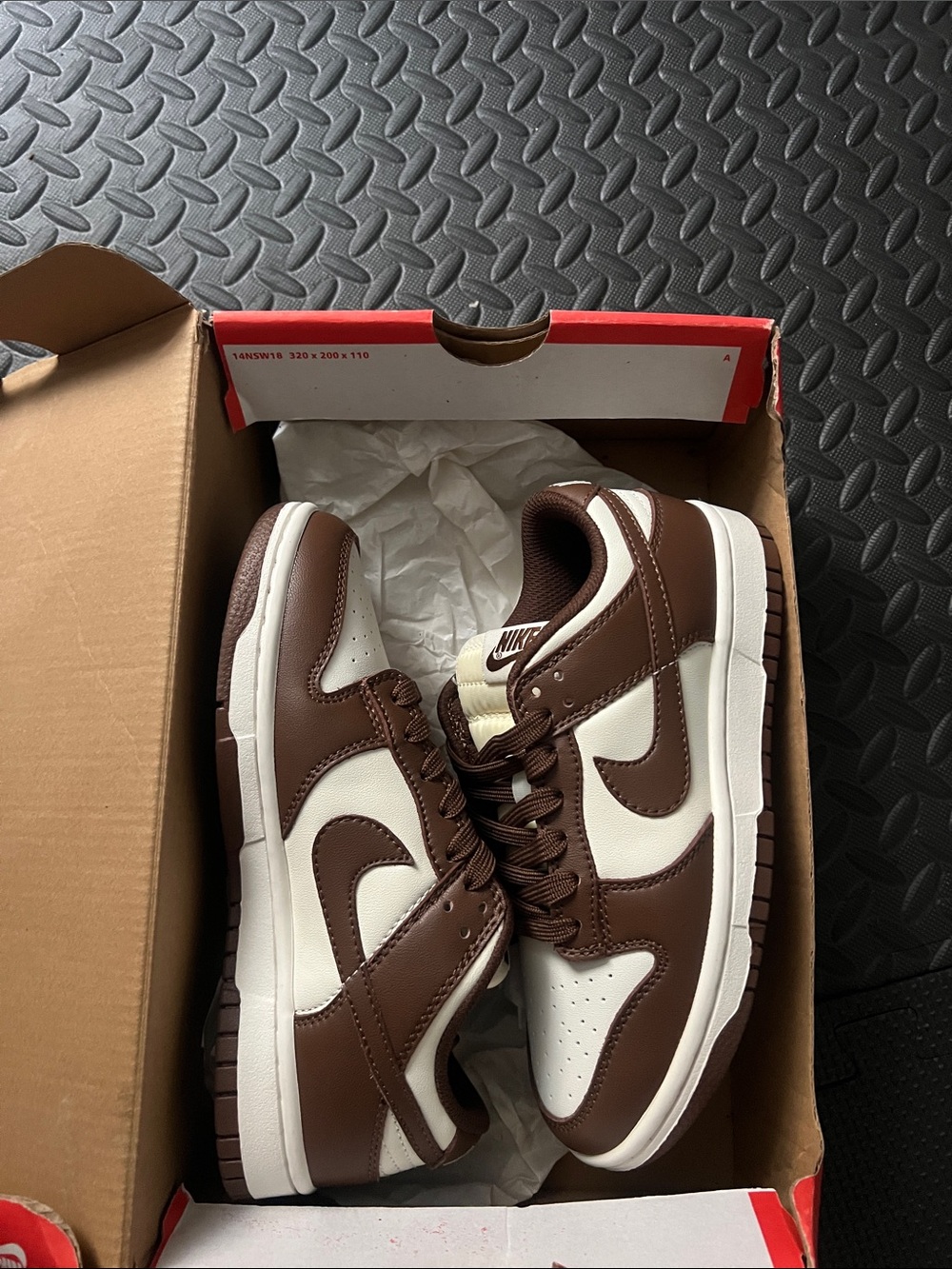 Nike Brown and White Low-Top Sneakers - Picture 3 of 5